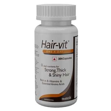 HealthAid Hair-Vit,  30 capsules  Unflavoured 