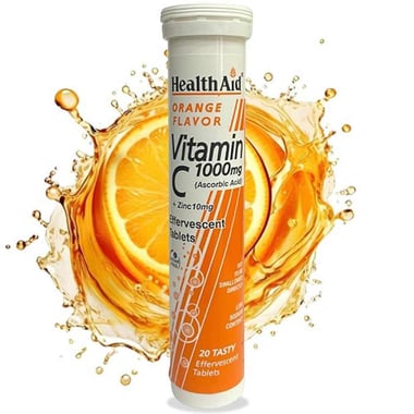 HealthAid Vitamin C (1000 mg), 20 tablet(s) Orange