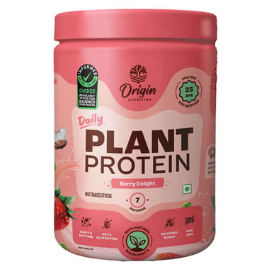 Origin Nutrition Plant Protein,  0.63 lb  Berry Delight 