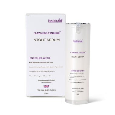HealthAid Flawless Finesse Night Serum,  30 ml  for All Skin Types 