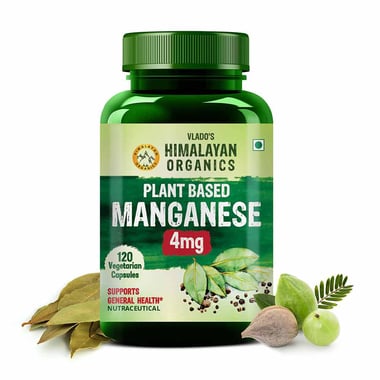Vlado's Himalayan Organics Plant Based Manganese, 120 veggie capsule(s)