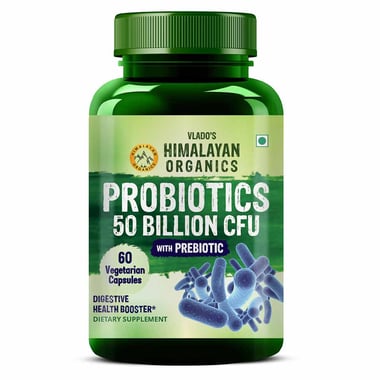 Vlado's Himalayan Organics Probiotics 50 Billion CFU with Prebiotic,  60 veggie capsule(s)  Unflavoured 