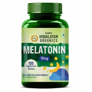Vlado's Himalayan Organics Melatonin 10mg, 120 tablet(s) Unflavoured