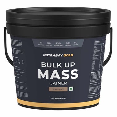 Nutrabay Gold Bulk Up Mass Gainer, 11 lb Chocolate