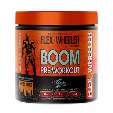 Flex Wheeler Nutrition Boom Pre Workout,  0.50 lb  Tropical Orange 