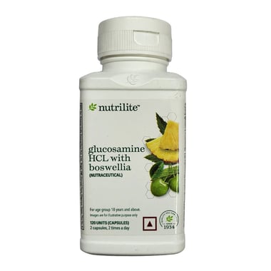 Amway Nutrilite Glucosamine Hcl With Boswellia, 120 capsules