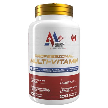 Americanz Muscles Professional Multi-Vitamin,  100 tablet(s)  Unflavoured 