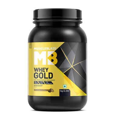 MuscleBlaze Whey Gold Protein,  2.2 lb  Mocha Cappuccino 