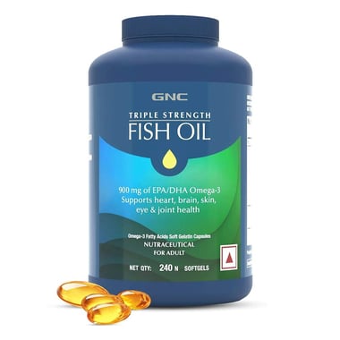 GNC Triple Strength Fish Oil, 240 softgels