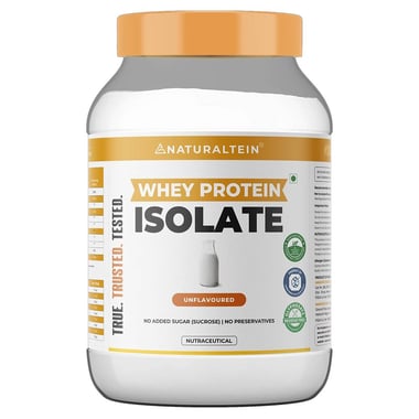 NATURALTEIN Whey Protein Isolate,  2.2 lb  Unflavoured 