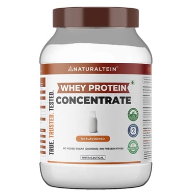 NATURALTEIN Whey Protein Concentrate, 2.2 lb Unflavoured
