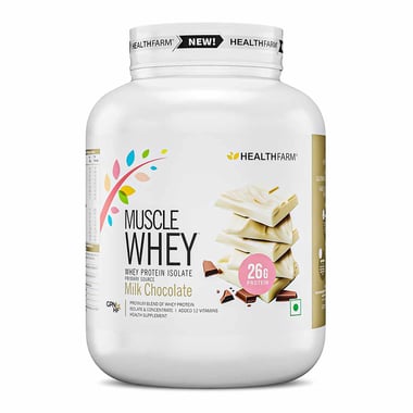 Healthfarm Muscle Whey, 4.4 lb Milk Chocolate