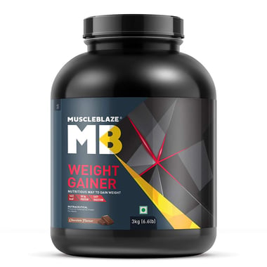 MuscleBlaze Weight Gainer with Added Digezyme, 6.6 lb Chocolate