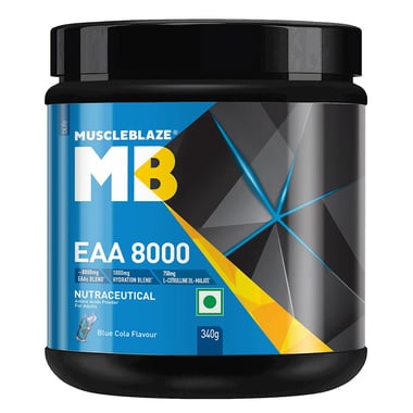 MuscleBlaze EAA 8000,  Blue Cola  0.75 lb  25 Servings 