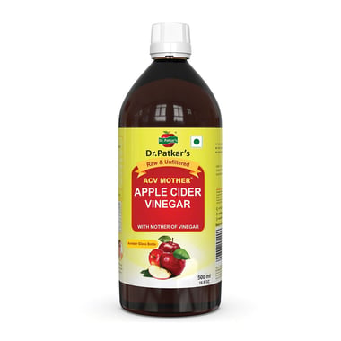 Dr. Patkar's Apple Cider Vinegar, 0.5 L Unflavoured