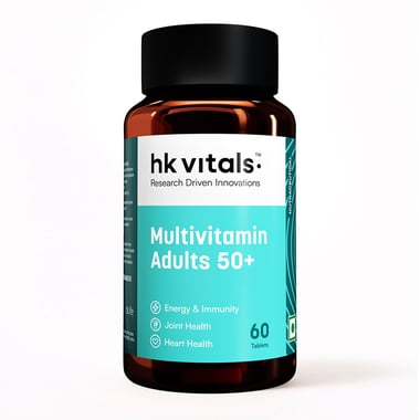 HealthKart HK Vitals Multivitamin Adults 50+,  Unflavoured  60 tablet(s) 