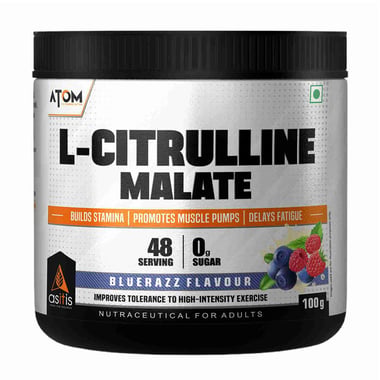 AS-IT-IS Nutrition ATOM L-Citrulline Malate,  0.22 lb  Blue Razz 