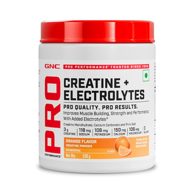GNC Pro Performance Creatine+ Electrolytes,  Orange  0.55 lb 