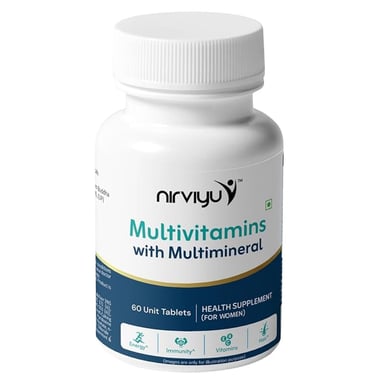 Nirviyu Multivitamins with Multimineral for Women, 60 tablet(s) Unflavoured