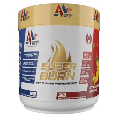 Americanz Muscles Super Burn,  0.66 lb  Strawberry Mango 