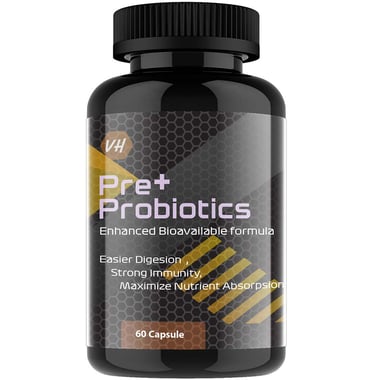 Vitaminhaat Pre+ Probiotics,  60 capsules  Unflavoured 