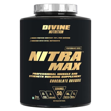 Divine Nutrition Performance Series Nitramax,  4.4 lb  Chocolate Brownie 