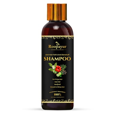 Roopayur Anti Hair Fall & Anti Dandruff Shampoo, 100 ml for Frizzy Hair