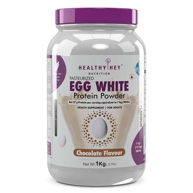 HealthyHey Nutrition Egg White Protein Powder, Chocolate 2.2 lb