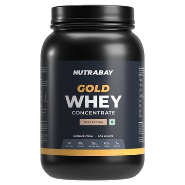 Nutrabay Gold Concentrate Whey Protein, 2.2 lb Cold Coffee