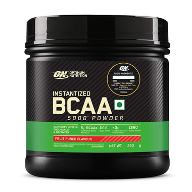 ON (Optimum Nutrition) Instantized BCAA 5000,  0.55 lb  30 Servings  Fruit Punch 