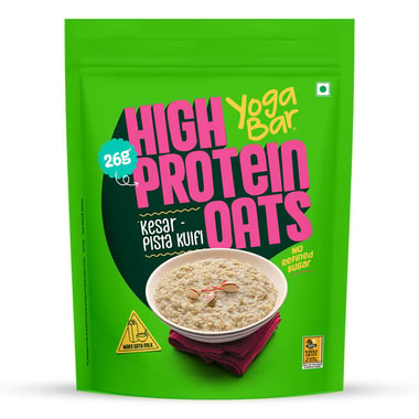 Yogabar 26g High Protein Oats,  1 kg  Kesar Pista Kulfi 
