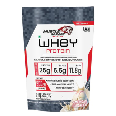 Muscle Garage Whey Protein,  2 lb  American Ice Cream 