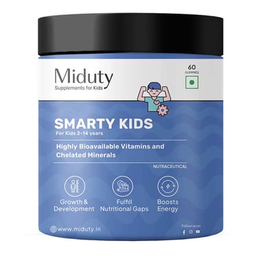 Miduty Smarty Kids, 60 gummies Unflavoured