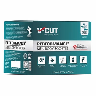 V-Cut Performance+ Men Body Booster, 15 sachets/pack