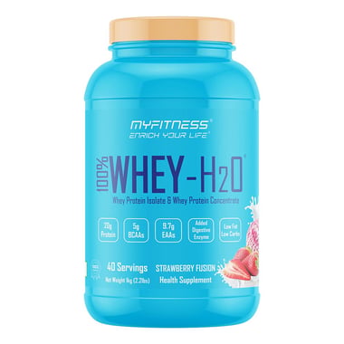 Myfitness By Paradise 100% WHEY-H2O Protein Isolate, 2.2 lb Strawberry Fusion