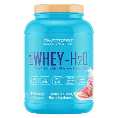 Myfitness By Paradise 100% WHEY-H2O Protein Isolate,  4.4 lb  Strawberry Fusion 