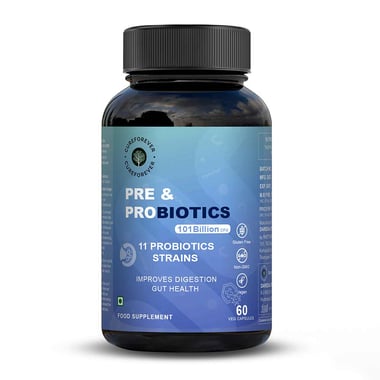 CUREFOREVER Pre & Probiotics 101 Billion CFU, 60 veggie capsule(s) Unflavoured