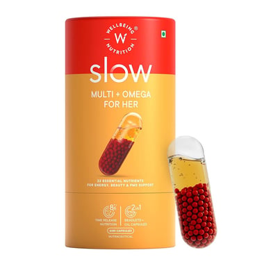 Wellbeing Nutrition Slow Multi + Omega for Her,  60 capsules  Unflavoured 