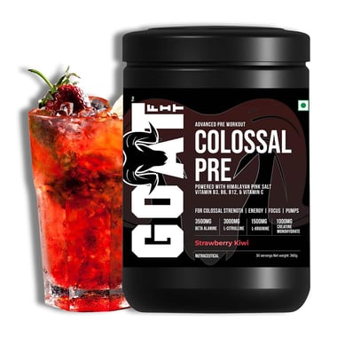 G.O.A.T Fit Colossal Pre Advanced Pre Workout, 0.79 lb Strawberry Kiwi