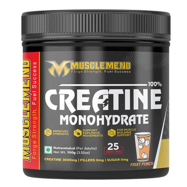 Musclemend 100% Creatine Monohydrate, Fruit Punch 0.22 lb