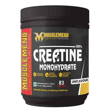 Musclemend 100% Creatine Monohydrate, Unflavoured 0.55 lb