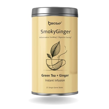 BIOSAP Smoky Ginger, 25 Stick(s) Green Tea + Ginger
