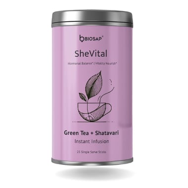 BIOSAP SheVital,  Green Tea + Shatavari  25 Stick(s) 
