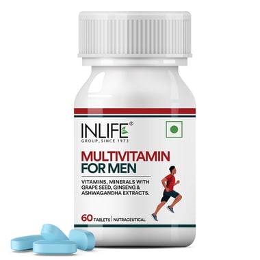 INLIFE Multivitamin for Men,  60 tablet(s)  Unflavoured 