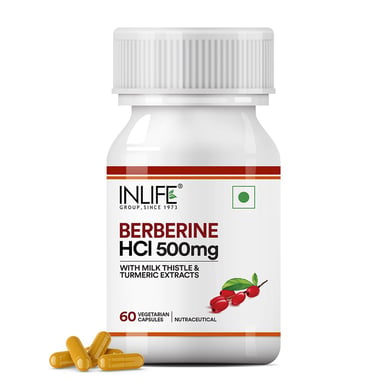 INLIFE Berberine HCL 500mg, 60 veggie capsule(s)