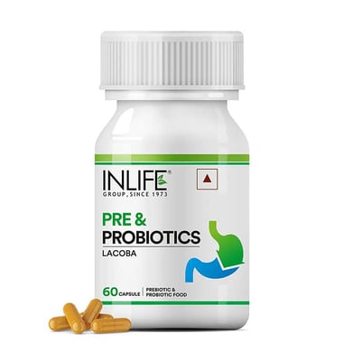 INLIFE Pre & Probiotics, 60 capsules Unflavoured