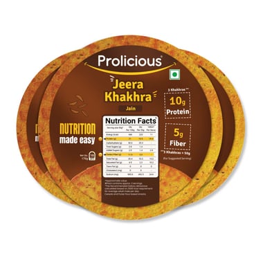 Prolicious Khakhra, Jeera (Pack of 3) 170 g