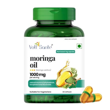 Voll Sante Moringa Oil 1000mg,  30 veggie capsule(s) 