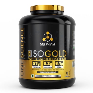 One Science 100% Iso Gold Whey Protein Isolate,  5 lb  Cafe Mocha 