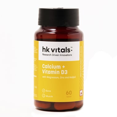 HealthKart HK Vitals Calcium, 60 tablet(s) Unflavoured